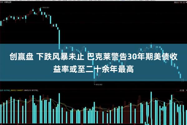 创赢盘 下跌风暴未止 巴克莱警告30年期美债收益率或至二十余年最高